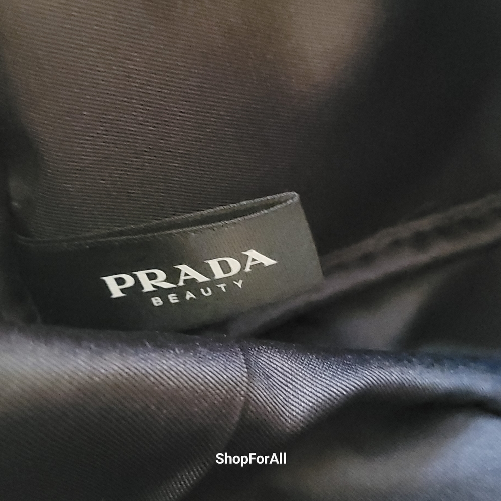 Prada Luna Rossa Black & Red pouch Travel bag Toiletry Dopp Kit Shavin… - Picture 6 of 16